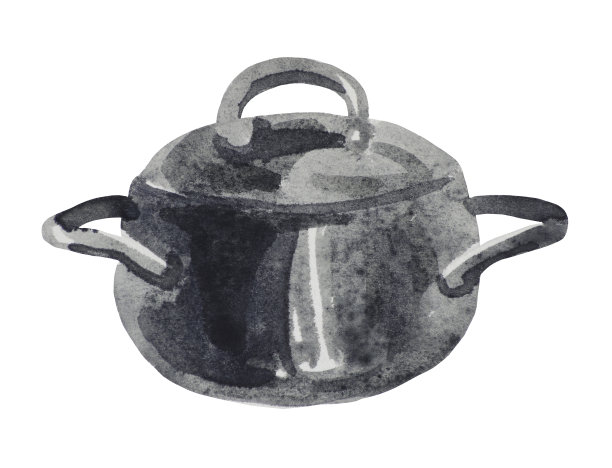 水彩锅图片下载