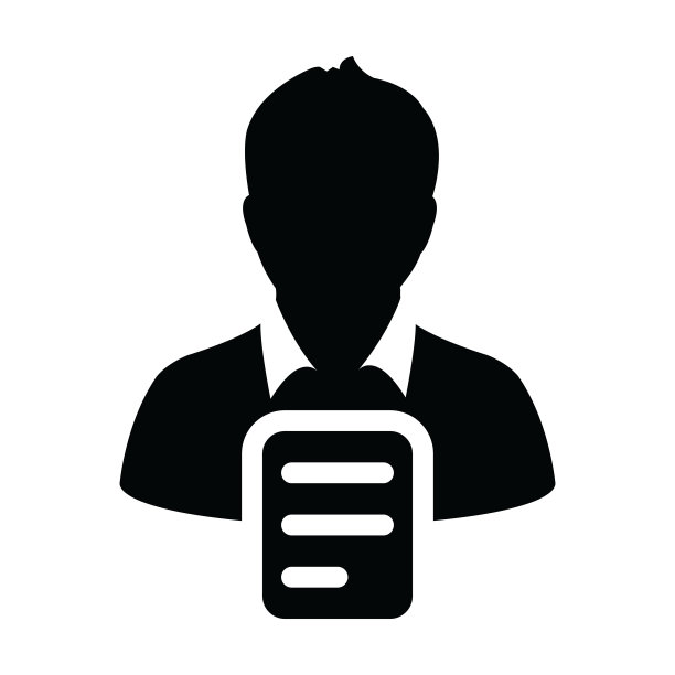 数据图标向量男性个人资料头像与文件符号为企业在一个字形象形图图片下载