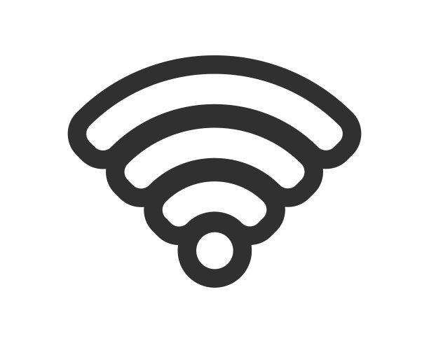 Wifi信号图标无线符号连接。网络连接标志标志。矢量插图形象。孤立在白色背景上。图片下载