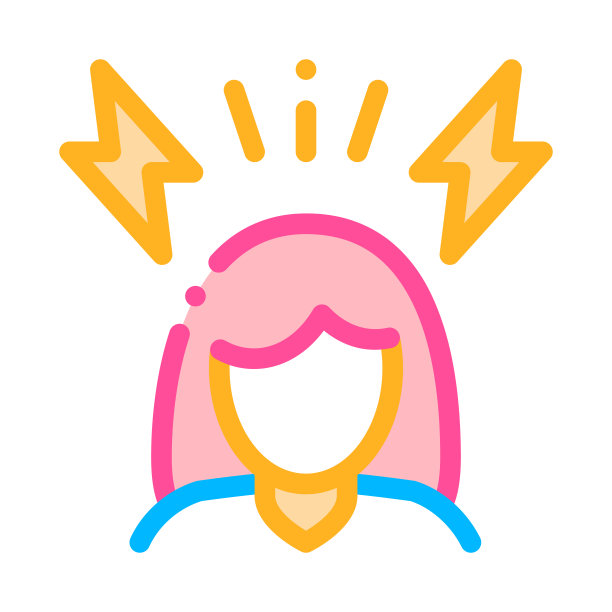 头痛妊娠症状向量符号图标图片下载