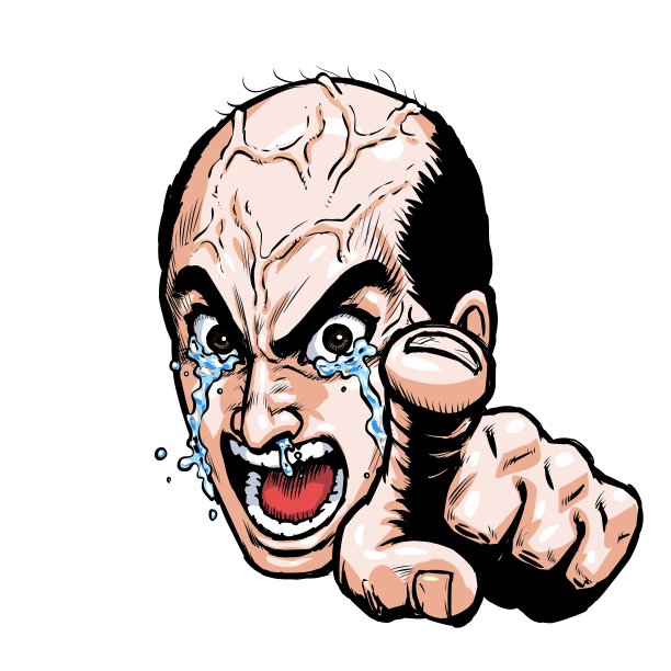 中年抱怨秃头图片下载