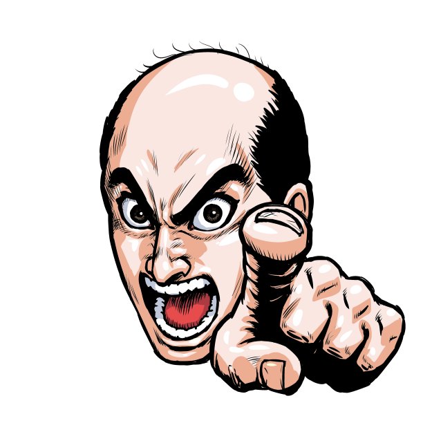 中年抱怨秃头图片下载