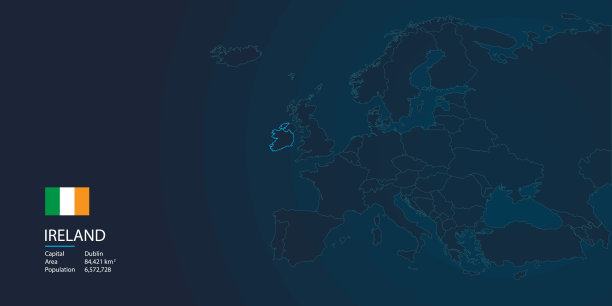 欧洲地图具有现代的设计理念图片下载