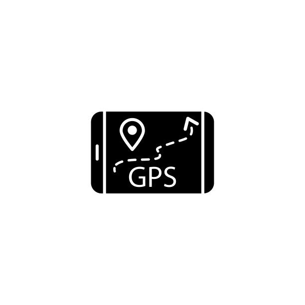 平板电脑GPS定位图标——适用于UI和UX、网站或移动应用的简单连接标志图标图片下载