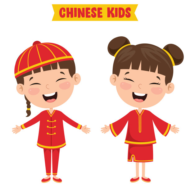 穿着传统服装的中国儿童图片下载