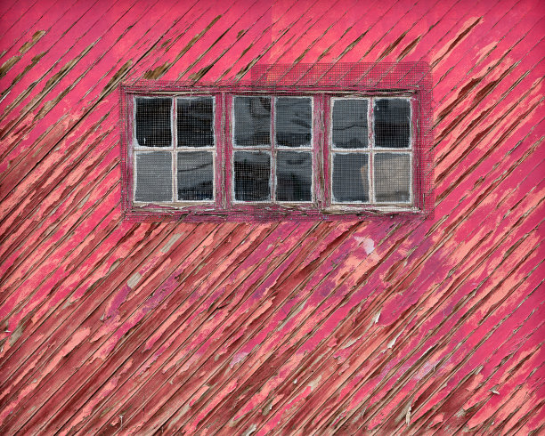 风化木红色车库门图片下载