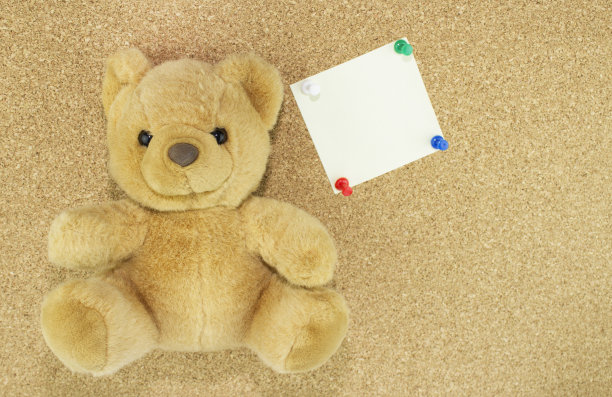 熊和软木板图片下载