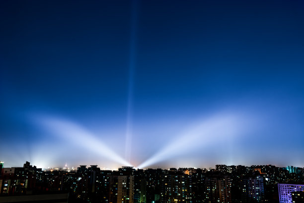 夜市景观灯光，北京图片下载