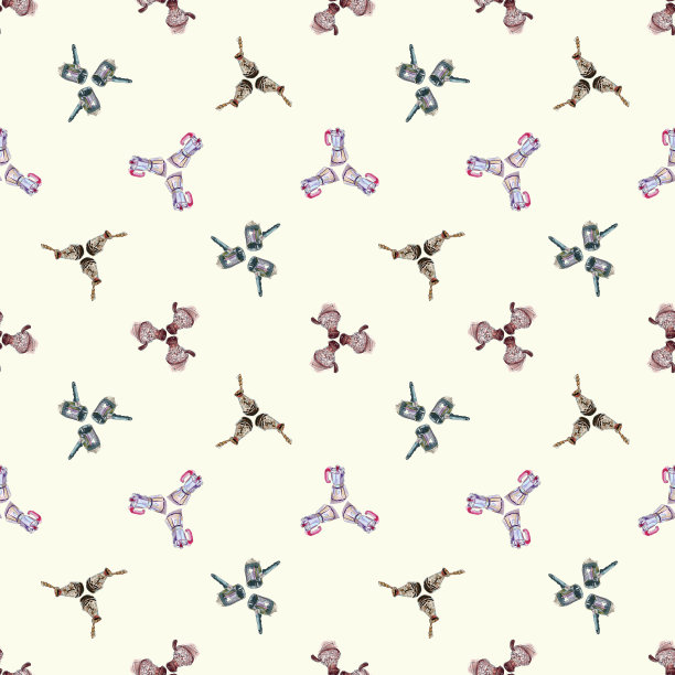 图案咖啡机咖啡机哲兹瓦图尔卡咖啡机水彩素描插图图片下载