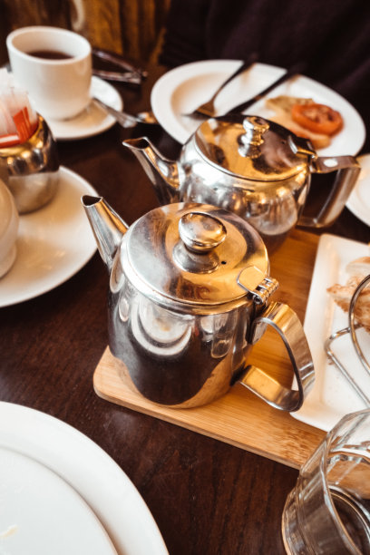 早餐时的茶壶图片下载