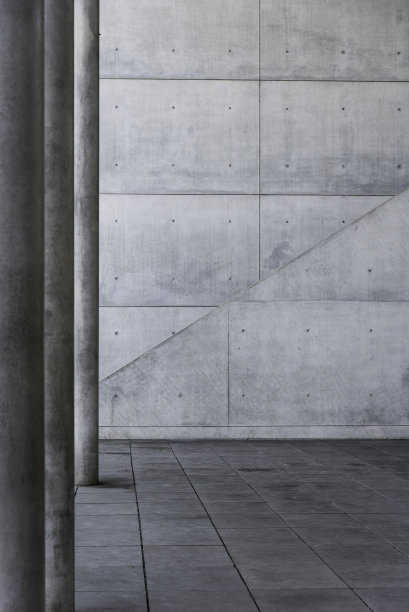 灰色冰冷的混凝土大厅图片下载