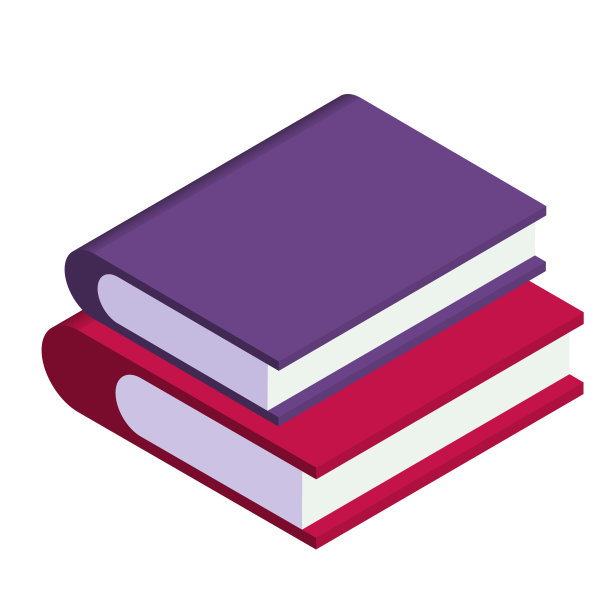 孤立矢量等距插图的书籍。图片下载