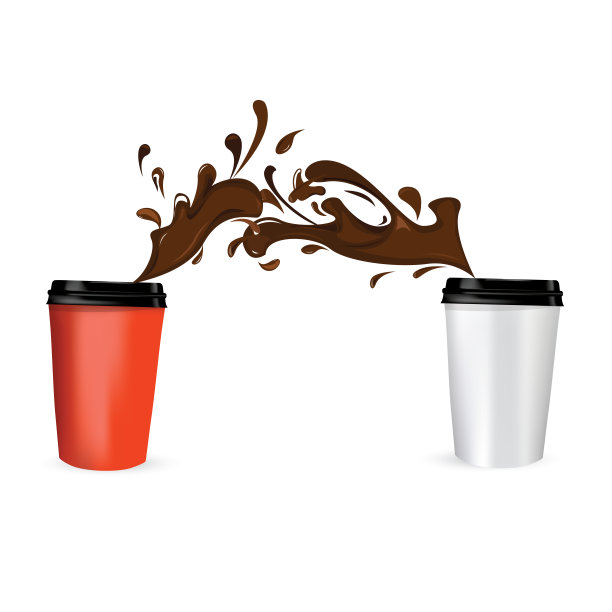 碰撞的咖啡图片下载