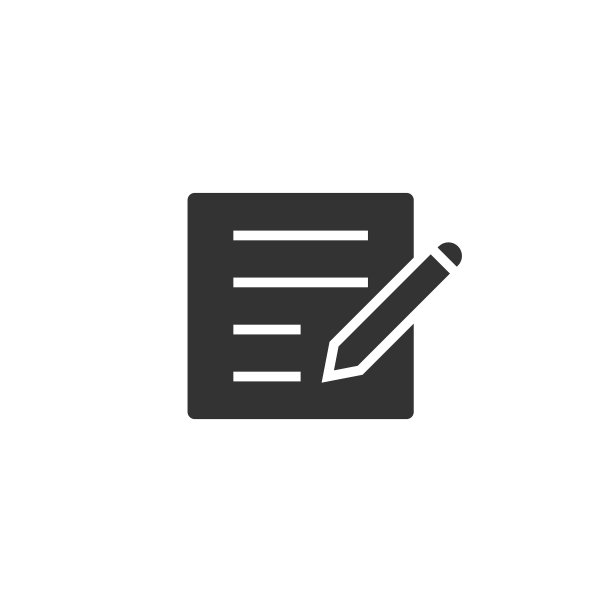 博客图标在平面风格。文档与钢笔矢量插图在白色孤立的背景。内容业务概念。图片下载