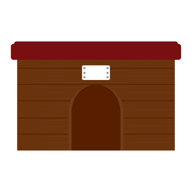 孤立的狗屋。宠物的房子图片下载