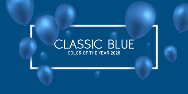 2020年度流行色经典蓝色图片下载
