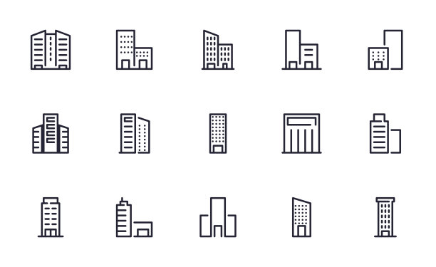 建立向量图标插图的设置图片下载