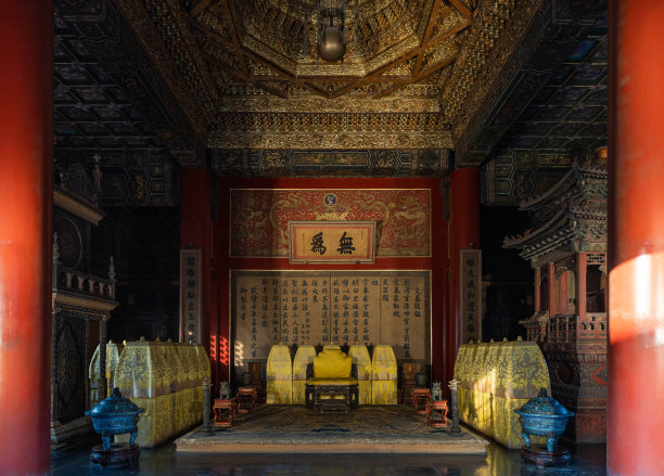 紫禁城联合殿的宝座图片下载