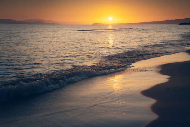 海洋日落图片下载