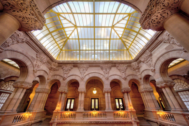 纽约州国会大厦西部大楼梯图片下载