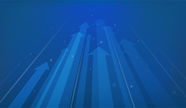 蓝色业务背景矢量插图与箭头图片下载