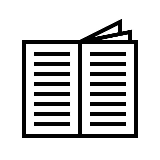 打开的书本矢量填充图标图片下载