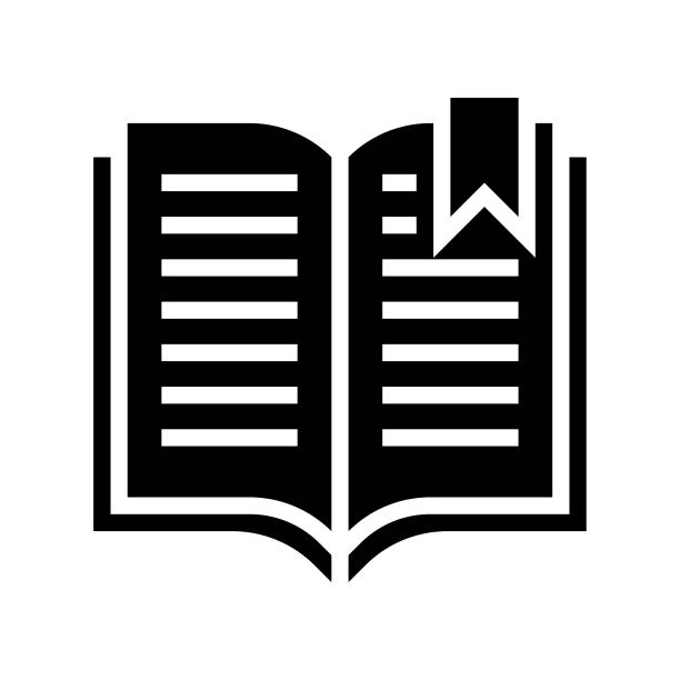 带书签的打开的书籍实体图标图片下载