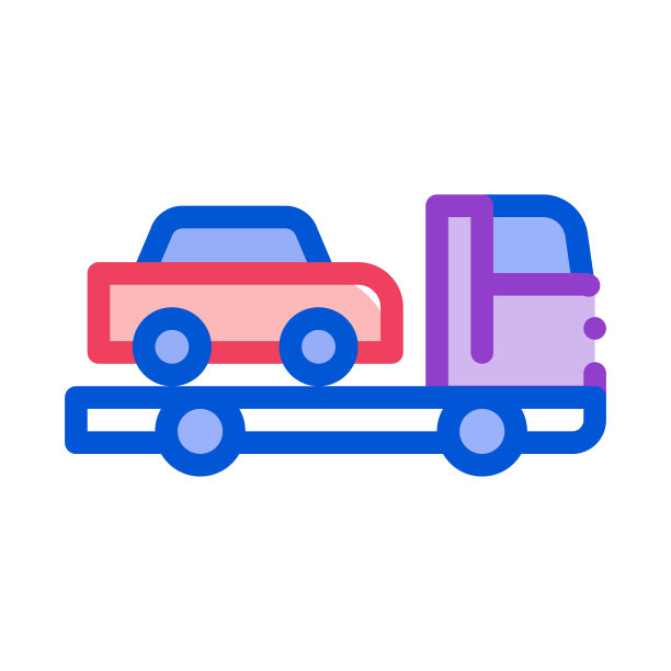 卡车拾取汽车图标矢量轮廓插图图片下载