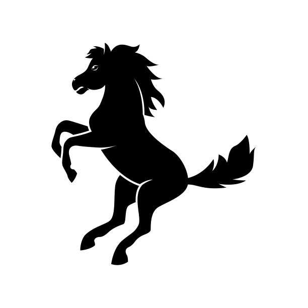 忧心忡忡的马插图图片下载