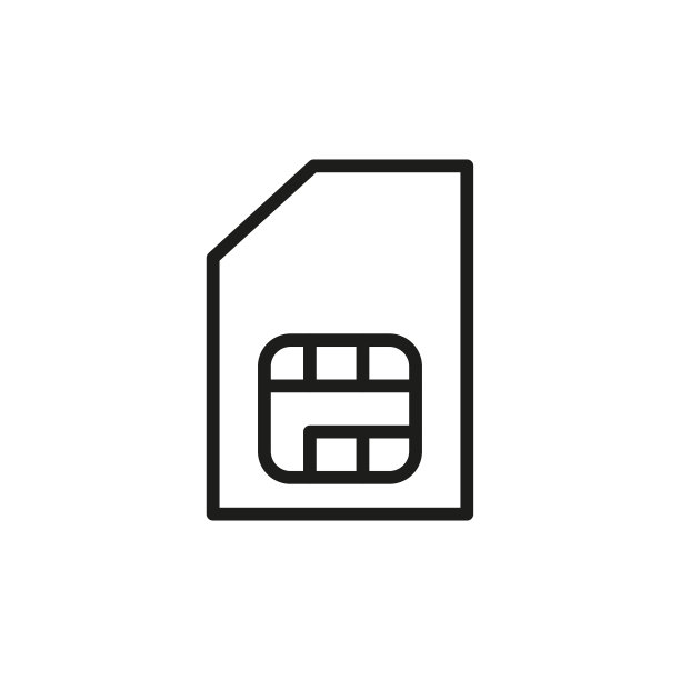简单的sim卡线路图标。图片下载