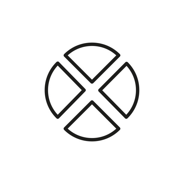 简约饼图线条图标图片下载