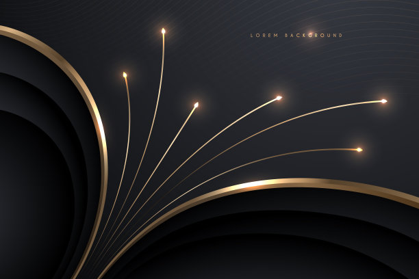 黑色和金色的花背景图片下载