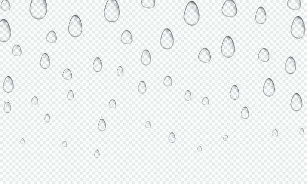 水滴的背景。飞溅的雨。向量图片下载