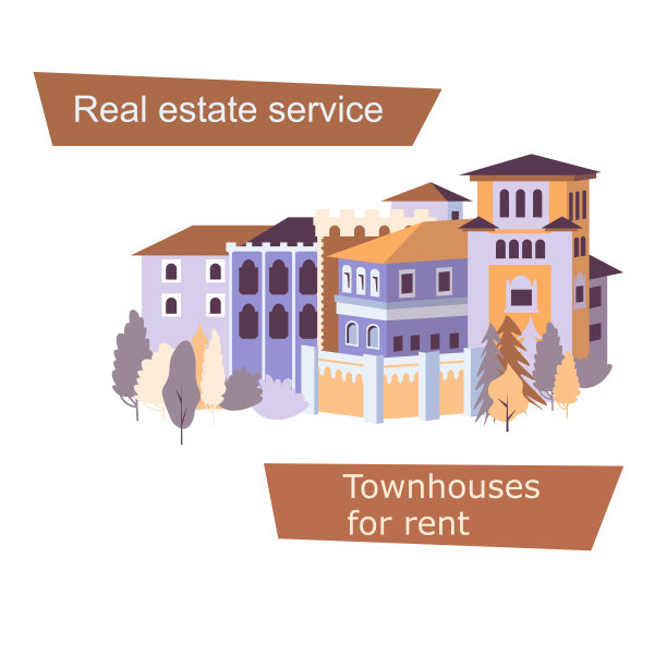 房地产服务理念。房屋出租。图片下载