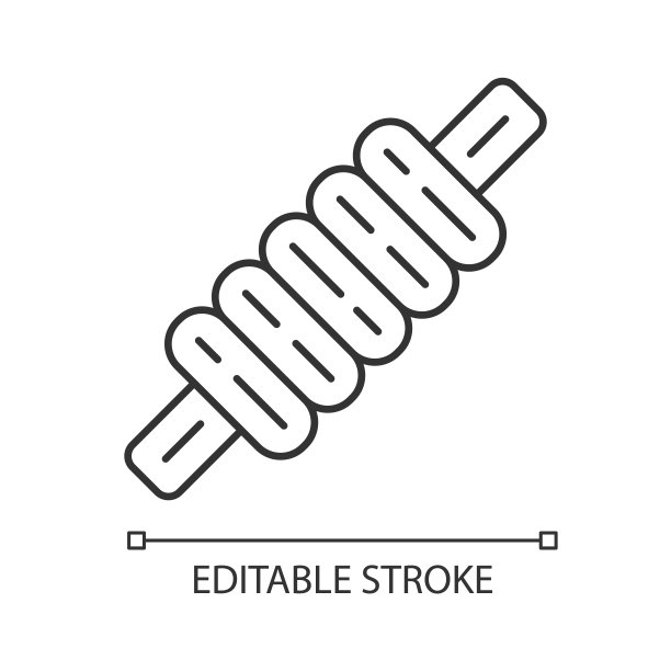 板球保释线性图标。运动设备。三柱门的顶部部分。门上横横横木。细线说明。轮廓的象征。矢量孤立轮廓绘制。可编辑的中风图片下载