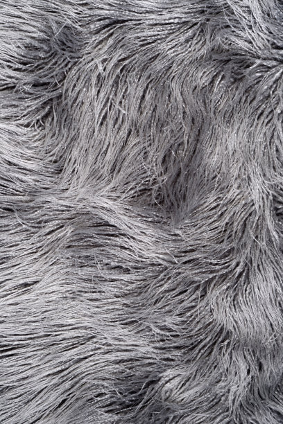 银灰色人造毛皮地毯背景图片下载