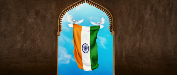 1月26日共和国日，印度国旗图片下载