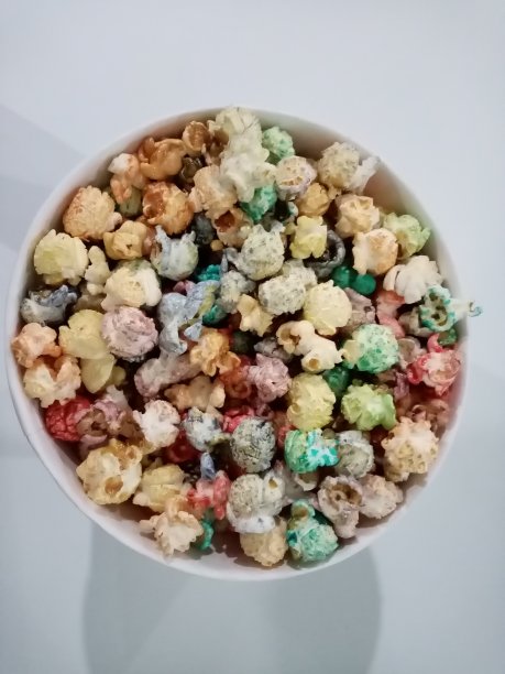 丰富多彩的食物爆米花。图片下载