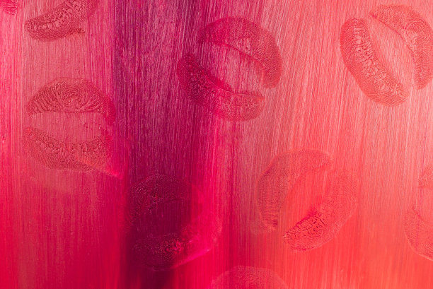 口红的模式。从浅到深的口红纹理。图片下载