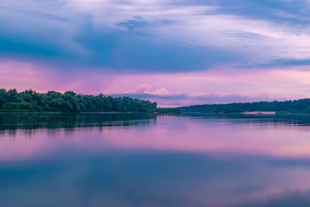 河上的日落图片下载