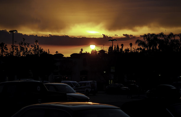 砂迭戈日落图片下载