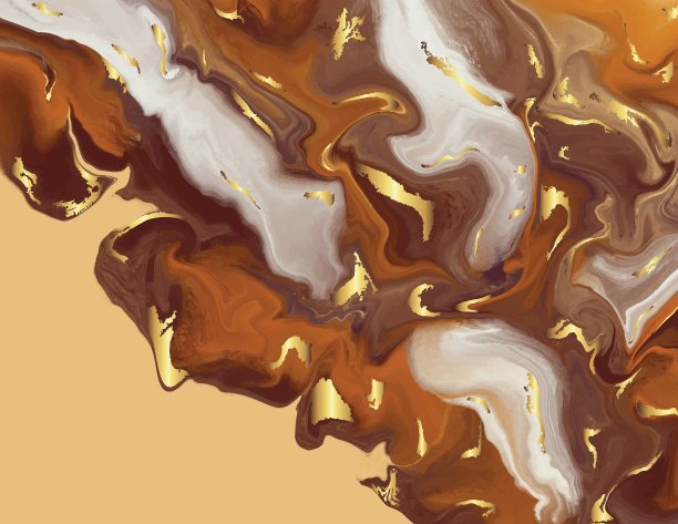 抽象大理石咖啡纹理矢量素材图片下载