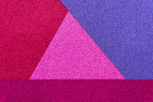 抽象新潮的色彩背景。一个摄影的彩色抽象空白闪烁和闪耀纹理几何设计。俯视图，平铺，复制空间，选择焦点图片下载