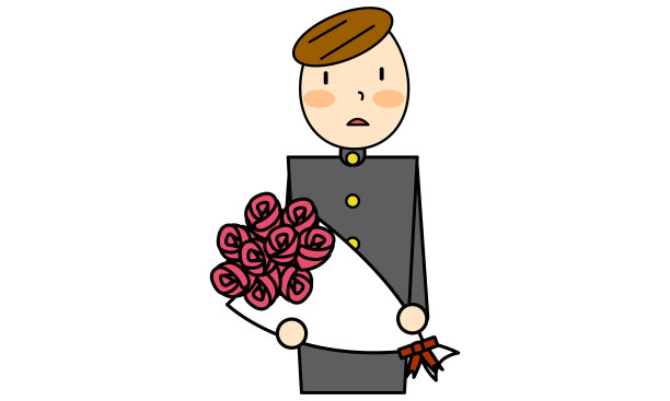 毕业典礼:男生穿校服图片下载