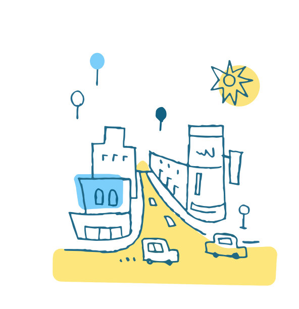 城市景观与建筑和汽车图片下载