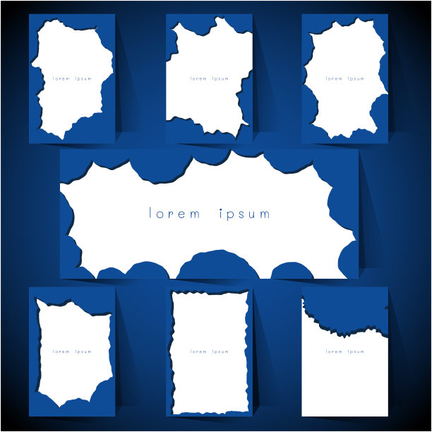 一套白色和蓝色的太空探索图片下载