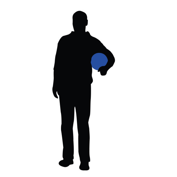 一个人的身体轮廓矢量图片下载