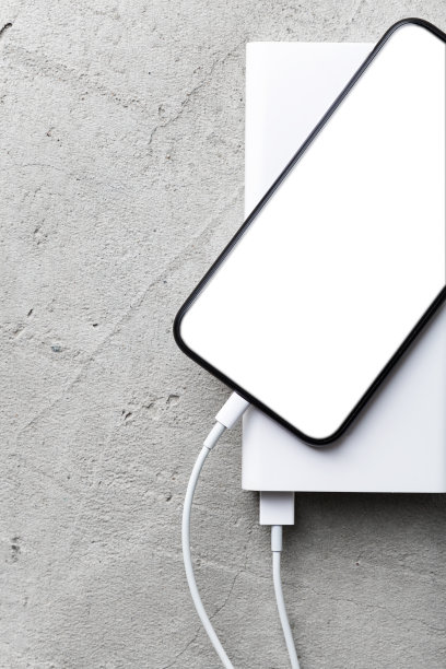 手机充电，俯视图图片下载