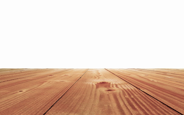 3D渲染，木制桌面在孤立的黑白背景上图片下载