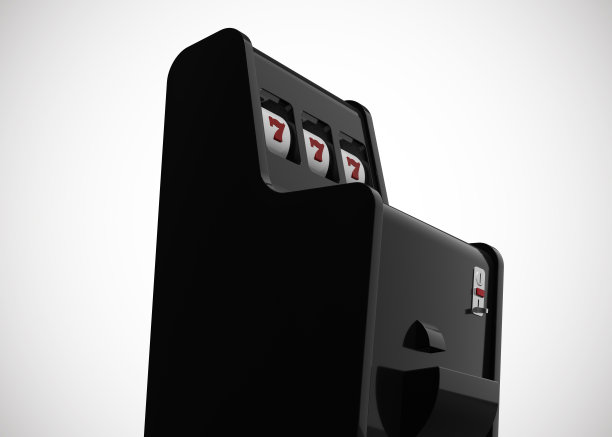 老虎机赌场777复古风格单臂开局3D渲染图片下载